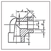 Interruttore di ASME B16.11 accessori per tubi d'acciaio di Stainelss del gomito da 45 gradi DN6 - DN100 3000LB