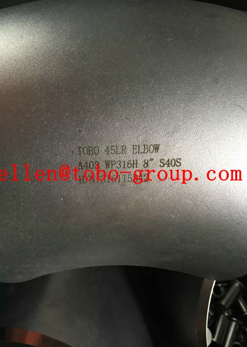 Accessorio per tubi duplex eccellente duplex 2205/S31803, 904L del gomito dell'acciaio inossidabile da 45 gradi
