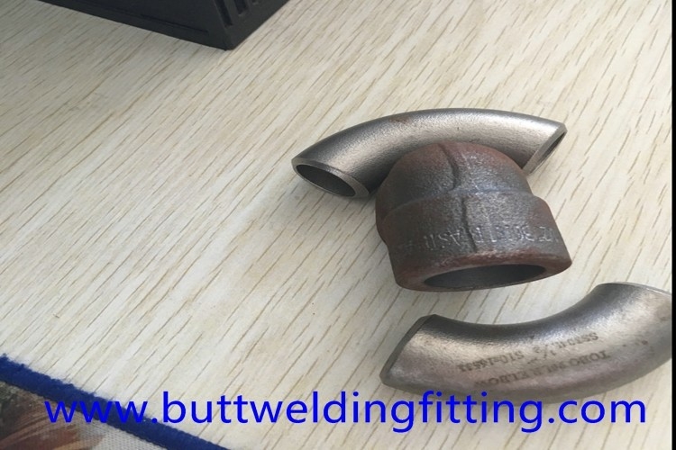 DN15-200 Carbon steel Forged Pipe Fittings / 90 deg high pressure Elbow SCH10 ASTM A105