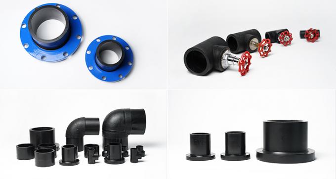 Connettore diritto dell'HDPE 4 pollici di 25mm di incavo della saldatura di testa che salda gli accessori per tubi dell'HDPE Pn16 5