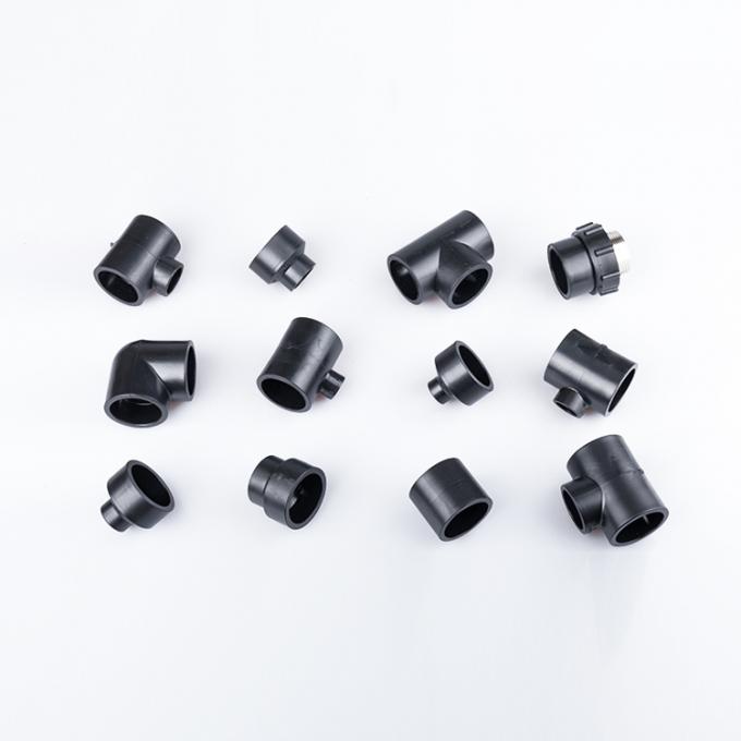 Saldatura di testa dell'HDPE di sconto che misura l'accessorio per tubi trasversale riducentesi a quattro vie del T 2