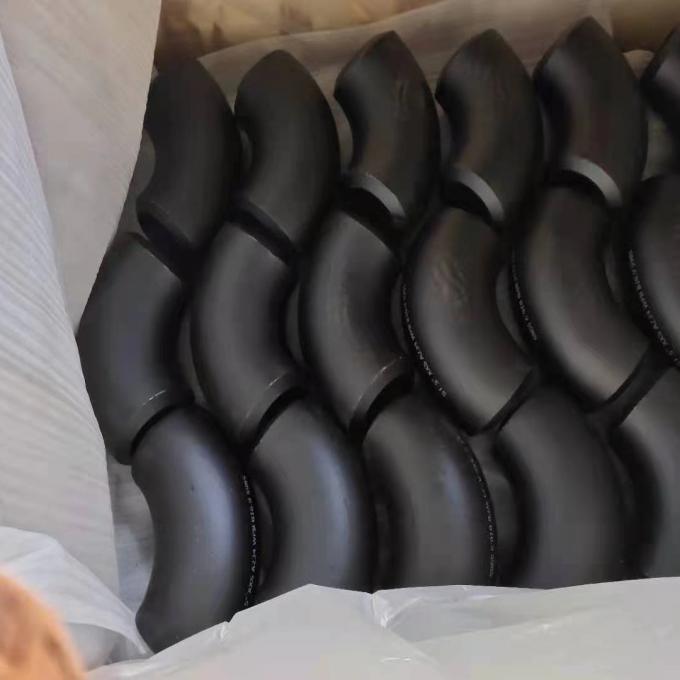 Raggio lungo della saldatura di testa accessori per tubi del acciaio al carbonio del gomito da 45 gradi 1