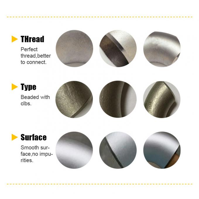 METAL ASTM SCH40 316L 45 gradi lunghezza di raggio gomito 70mm gomito in acciaio inossidabile fabbrica fornitore personalizzato 1