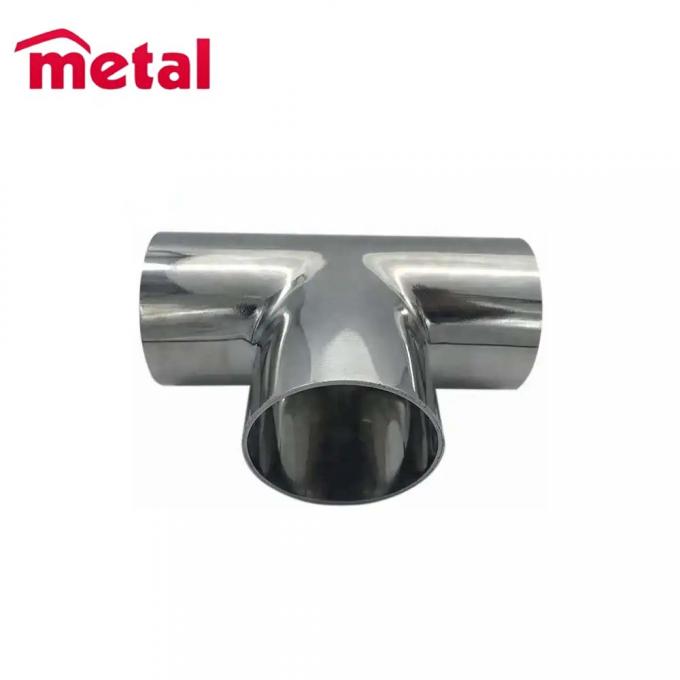 ASME B16.9 TR Acciaio inossidabile laminato a sabbia riducente Tee uguale a TEE 1/8 "-60" Butt welded SS Tube Fitting 2