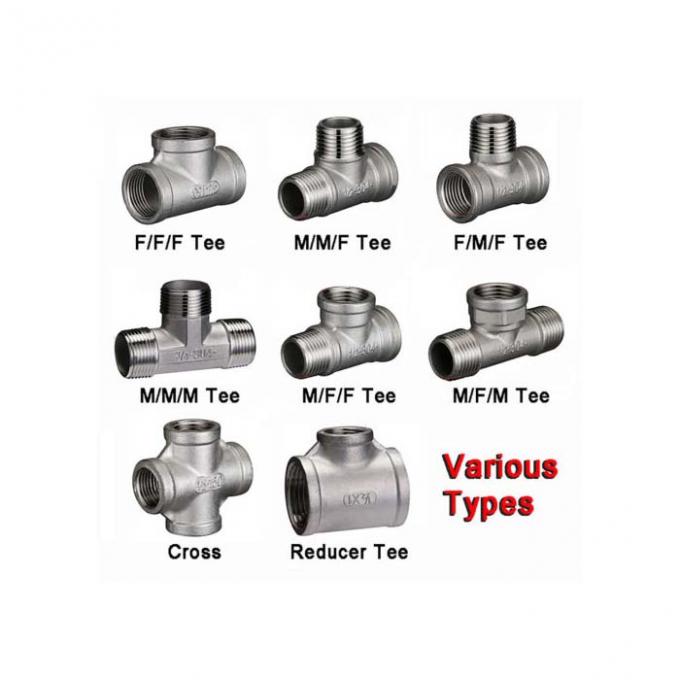 ASME B16.9 TR Acciaio inossidabile laminato a sabbia riducente Tee uguale a TEE 1/8 "-60" Butt welded SS Tube Fitting 3