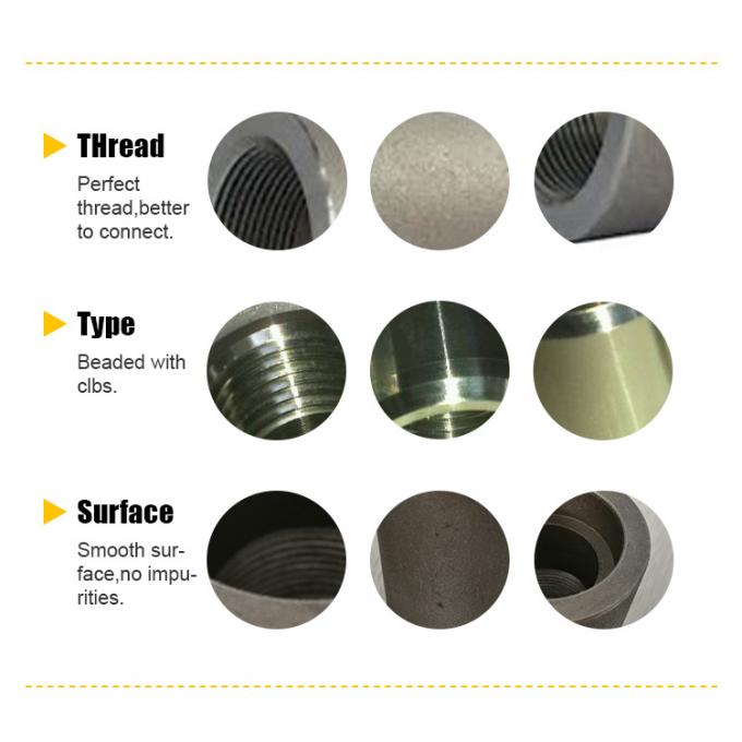 Fittings per tubi a resistenza forgiati in acciaio inossidabile SS316 NPT 3000LB NPS 1/2"-4" SCH160 ASME B16.11 3