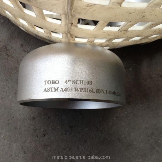 304 Acciaio inossidabile Cappuccio di tubo ovale di grado sanitario Specchio interno ed esterno Copertura di tubo laminato lucidato Acciaio inossidabile brillante 2