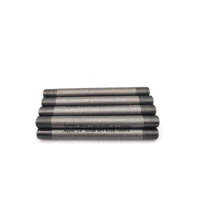 METAL 2205 Acciaio legato 3/4 pollici STD 80MM 100MM Lunghezza 3000# 6000# Fittings forgiati Filtro di tubo Nipple 2