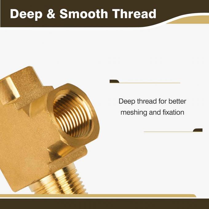 Leggio di ottone THD Tee concentrico o eccentrico 1/2"-4" - Per adattamenti del sistema di tubazioni nelle tubature industriali e nelle linee di processo 5