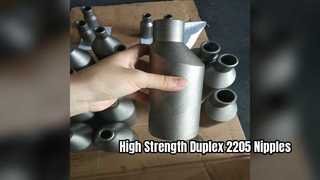 Nippli per tubi forgiati Duplex 2205 ad alta resistenza. Costruzione durevole