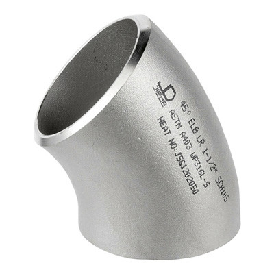 METAL ASTM SCH40 316L 45 Degree Long Radius Elbow 70MM Stainless Steel Elbow Factory Supplier Customized