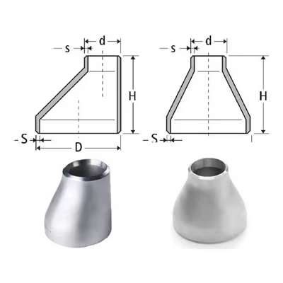 Concentric / Eccentric Designs For Flexible Piping Solutions With ASME B16.9 Stainless Steel Reducer