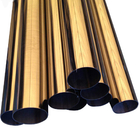 Stainless Steel Tube Manufacturer Inox SS AISI ASTM A554 Stainless Steel Welded 201 316l Golden Stainless Steel Pipe Tub