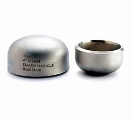 Round Stainless Steel Pipe Caps for Various Standards and Connections