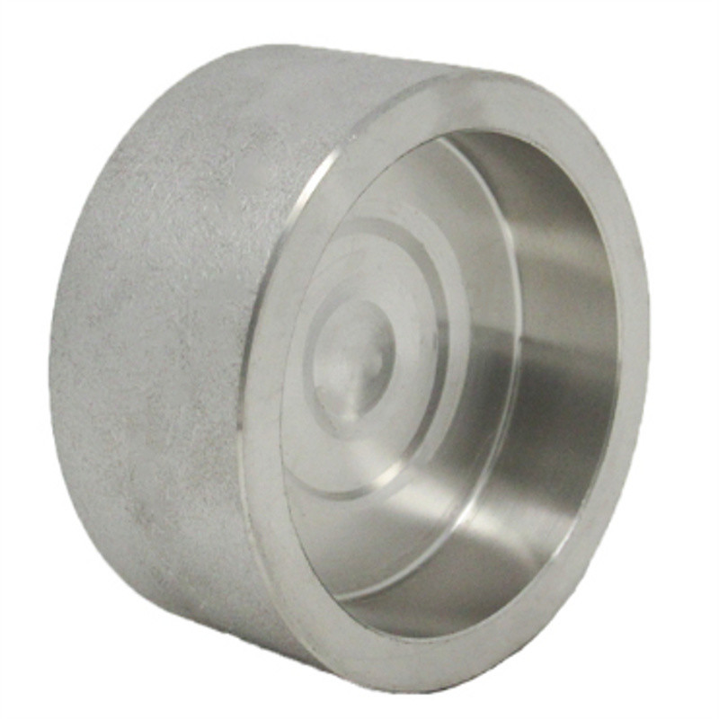 Weld Stainless Steel Pipe Cap With 1/2