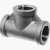 Metal ASTM A815 UNS S31803 Duplex Steel Pipe Fitting ASME B16.11 Forged Tee Socket Welded 2