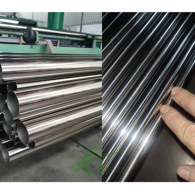 Stainless Steel Tube Manufacturer Inox SS AISI ASTM A554 Stainless Steel Welded 201 316l Golden Stainless Steel Pipe Tub