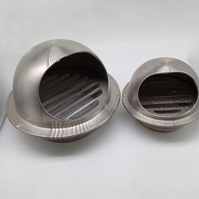 Air Vent 6 Inch 304 Stainless Steel Round Covers Vent  For Outdoor Silver
