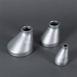 Round Head Pressure Steel Pipe Reducer Steel Tube Reducer in Customized Silver Casting Technology