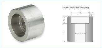 Sfenry 3000LB / 6000LB Socket Weld Coupling Stainless Steel Pipe Fittings Forged Fittings