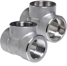 4'' SCH STD WP31254 ASME B16.11 Threaded Equal Tee Forged Pipe Fittings