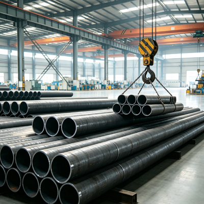 API 5L X42 LSAW Carbon Steel Pipe with 406mm-1626mm OD and 6.35mm-50mm WT Double-sided Submerged Arc Welded for Offshore Pipeline